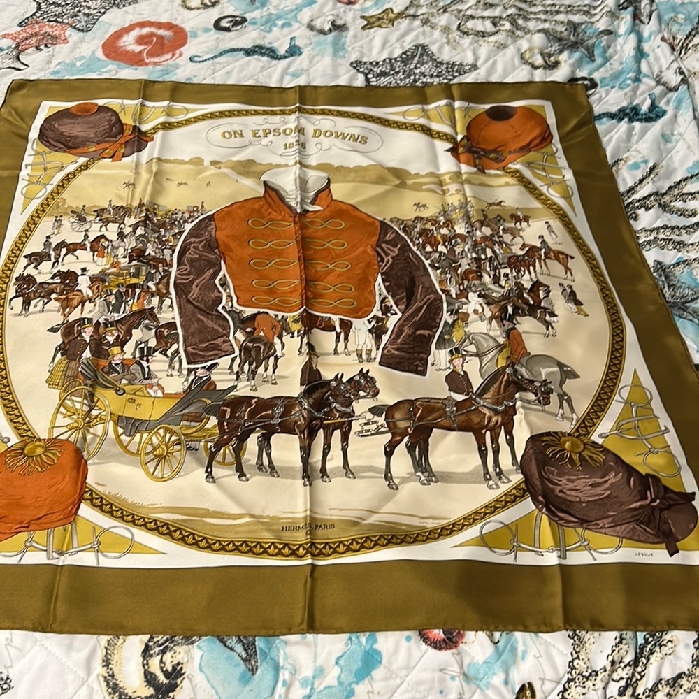Hermes Silk Scarf